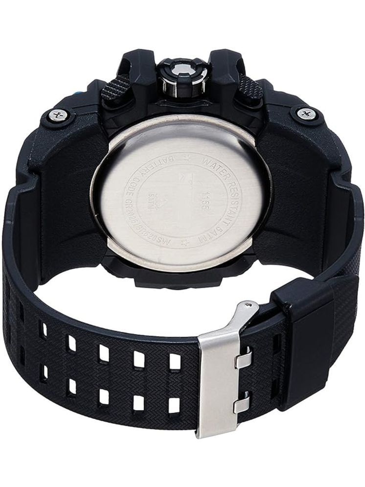     			Harbor Black Silicon Analog-Digital Men's Watch