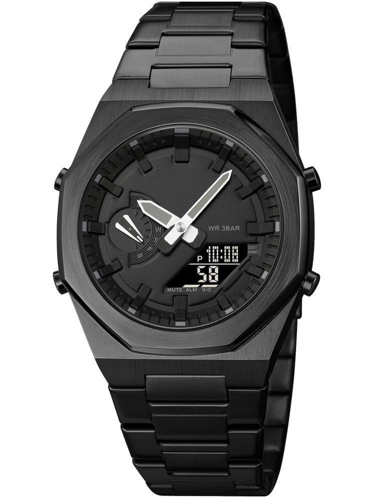     			Harbor Black Stainless Steel Analog-Digital Men's Watch