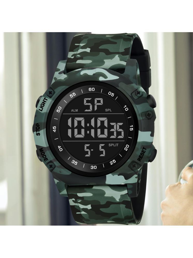     			Harbor Green Silicon Analog-Digital Men's Watch