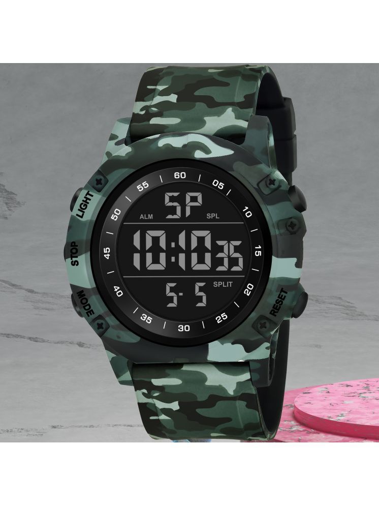     			Harbor Green Silicon Analog-Digital Men's Watch