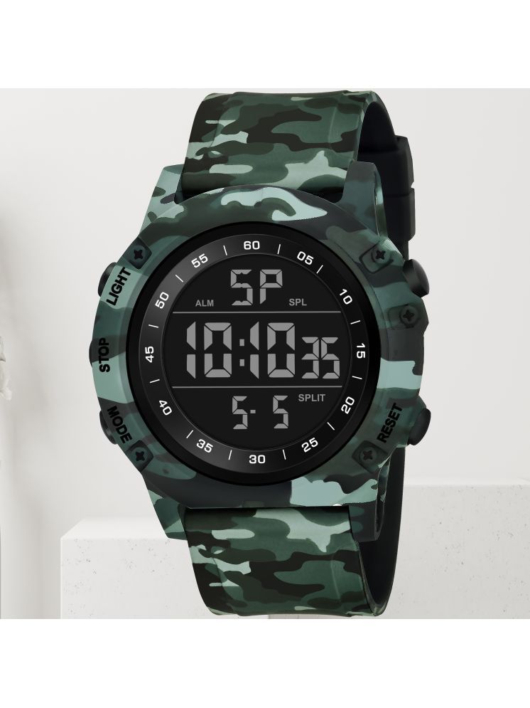     			Harbor Green Silicon Analog-Digital Men's Watch