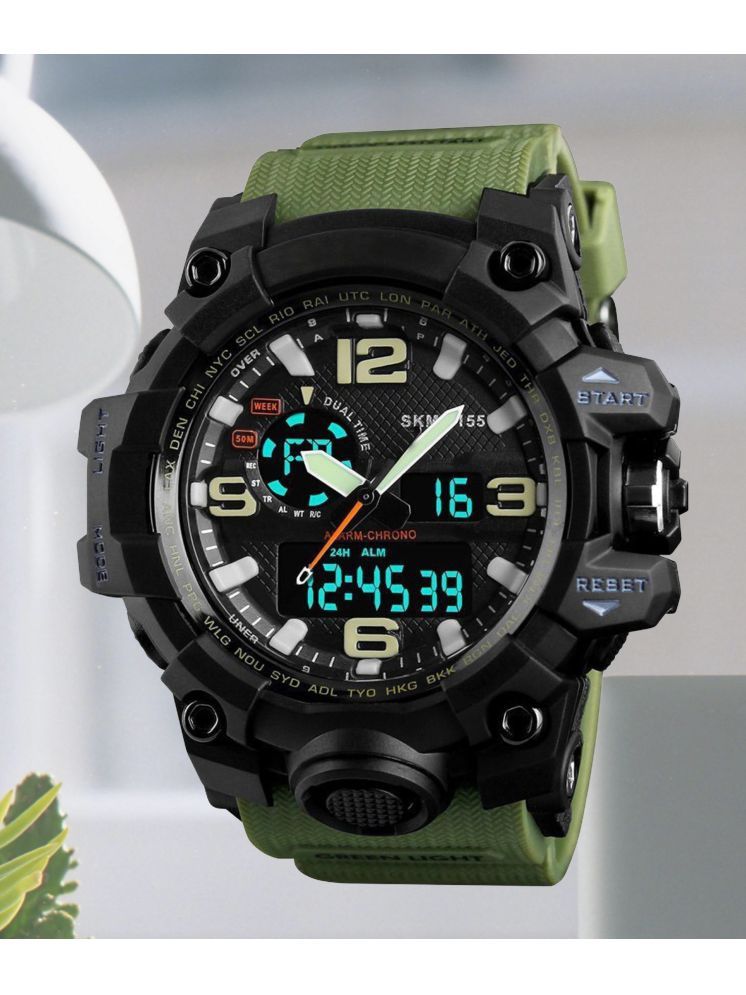     			Harbor Green Silicon Analog-Digital Men's Watch