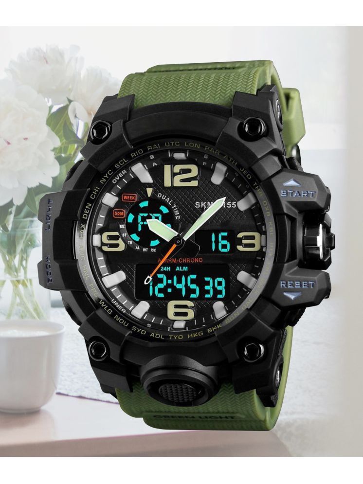     			Harbor Green Silicon Analog-Digital Men's Watch