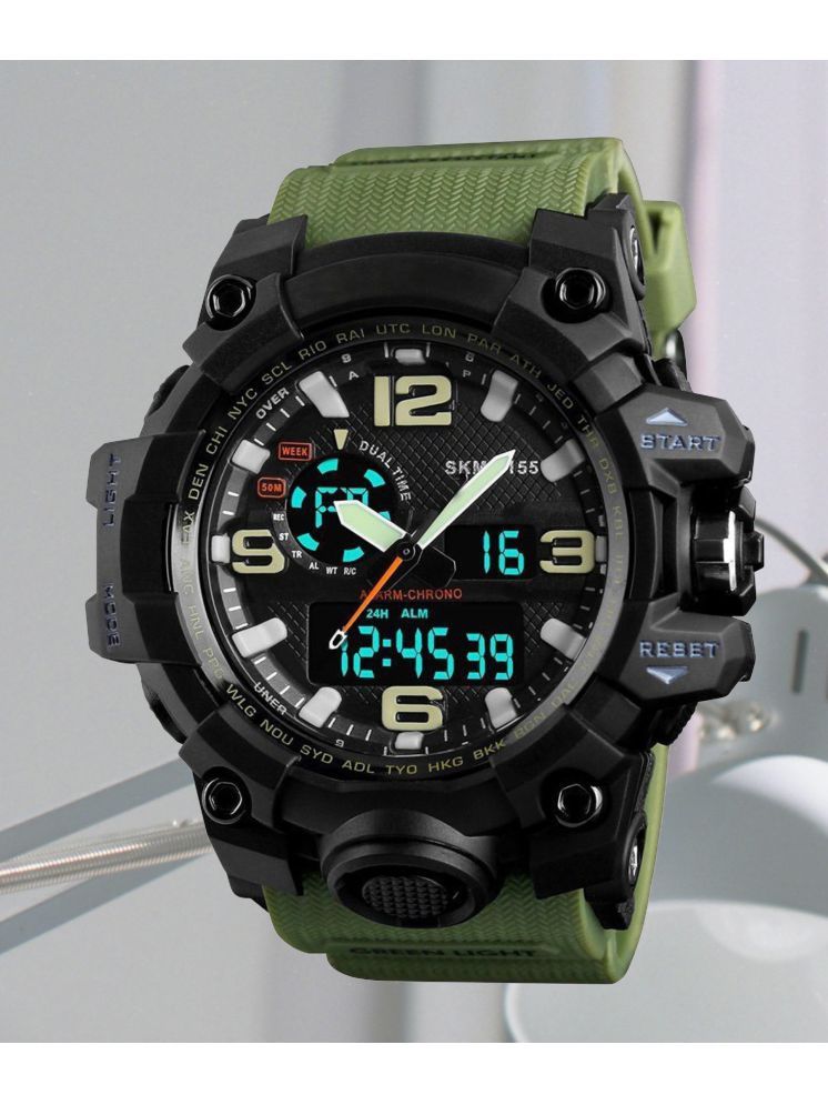     			Harbor Green Silicon Analog-Digital Men's Watch