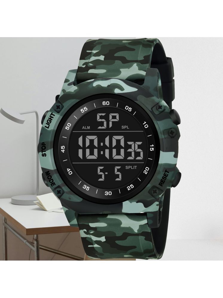     			Harbor Green Silicon Analog-Digital Men's Watch