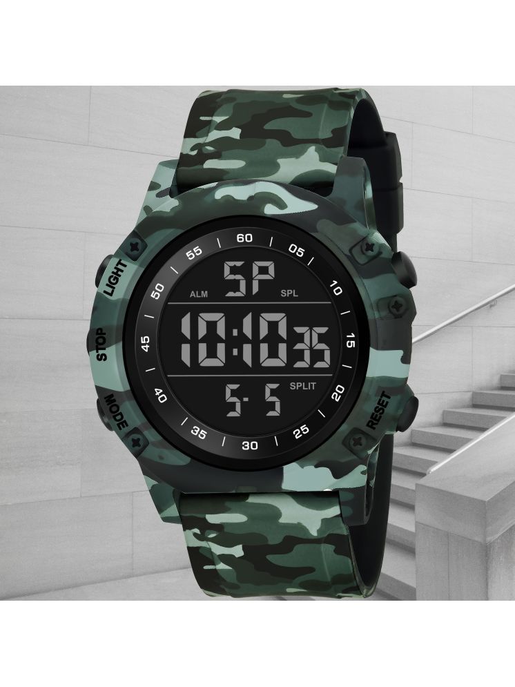     			Harbor Green Silicon Analog-Digital Men's Watch