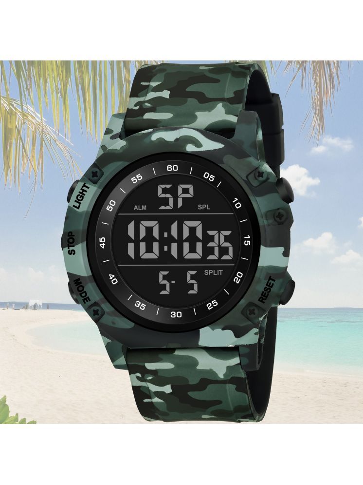     			Harbor Green Silicon Analog-Digital Men's Watch