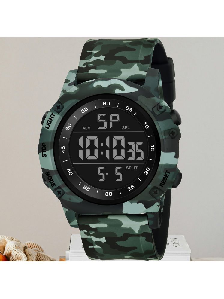     			Harbor Green Silicon Analog-Digital Men's Watch