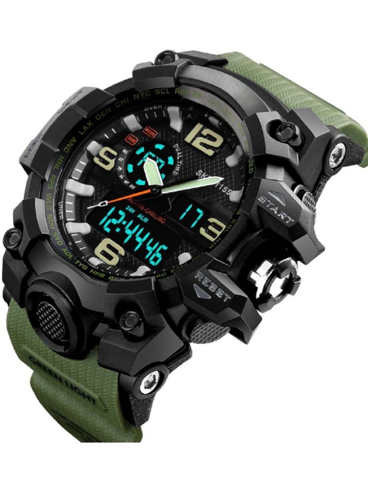     			Harbor Green Silicon Analog-Digital Men's Watch