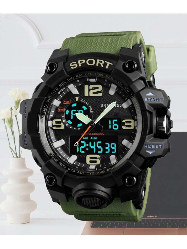     			Harbor Green Silicon Analog-Digital Men's Watch