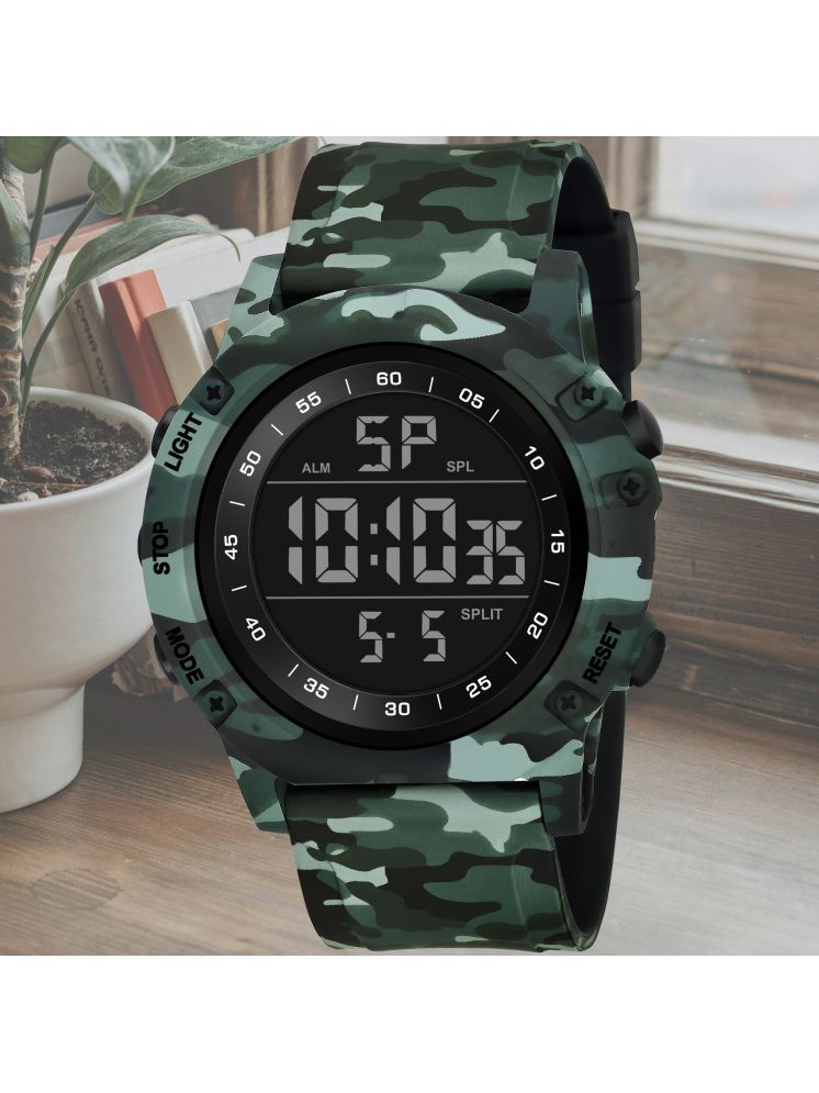     			Harbor Green Silicon Analog-Digital Men's Watch