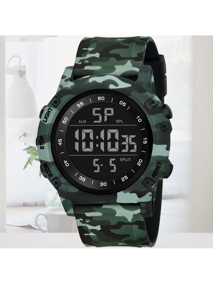     			Harbor Green Silicon Analog-Digital Men's Watch