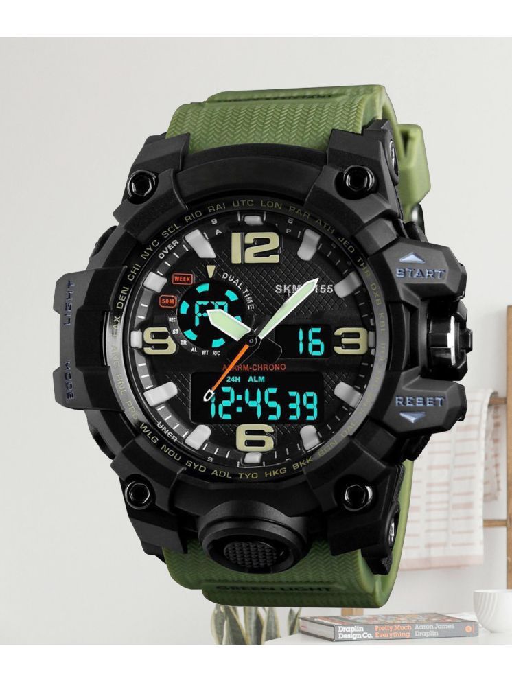     			Harbor Green Silicon Analog-Digital Men's Watch