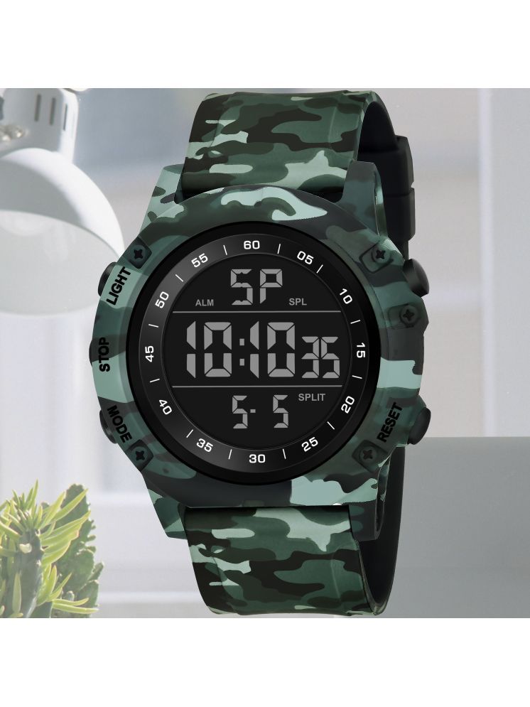     			Harbor Green Silicon Analog-Digital Men's Watch