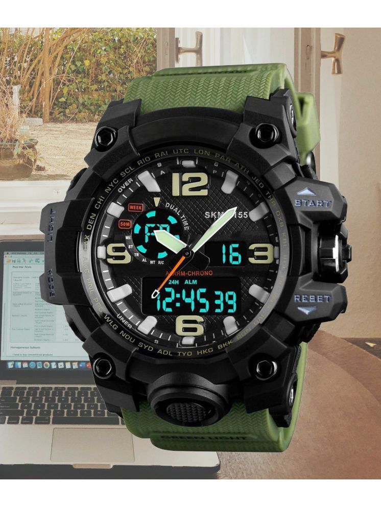     			Harbor Green Silicon Analog-Digital Men's Watch