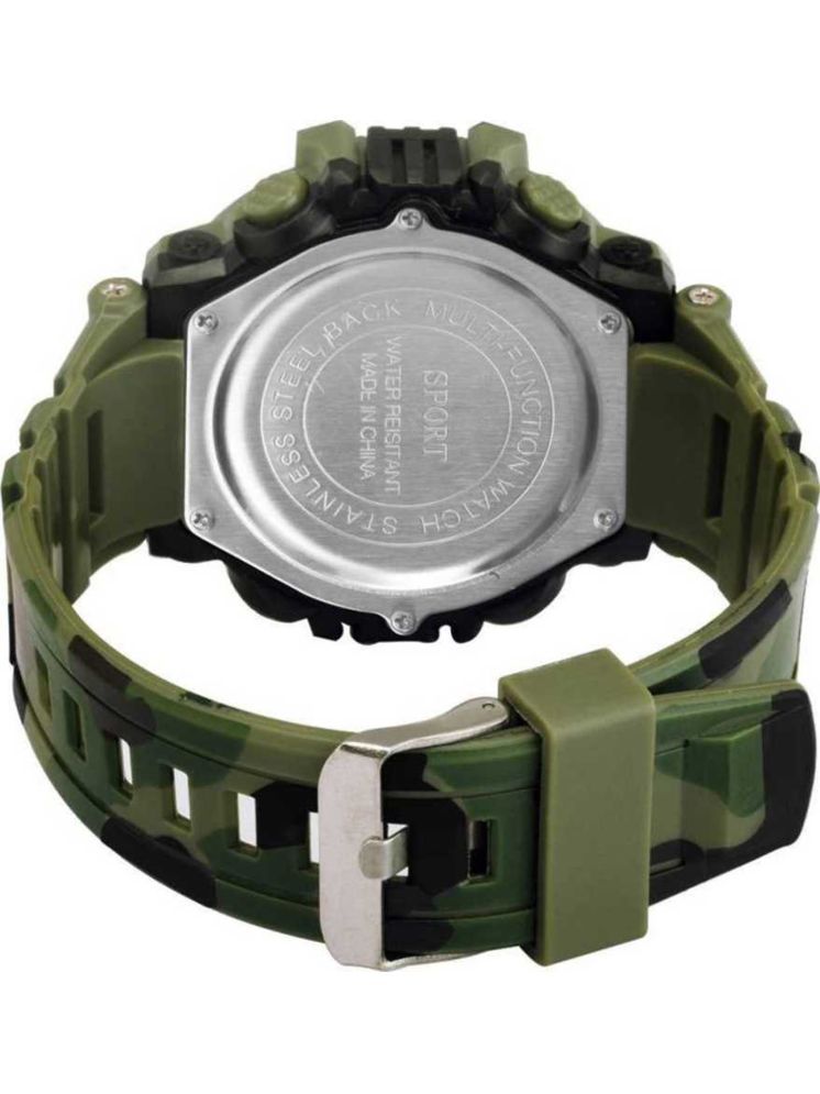     			Harbor Khaki Silicon Analog-Digital Men's Watch