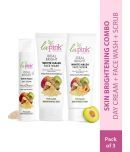 La Pink Ideal Bright 2 Times Use Facial Kit For All Skin Type Fruit 100ml, 100g, 50g ( Pack of 3 )