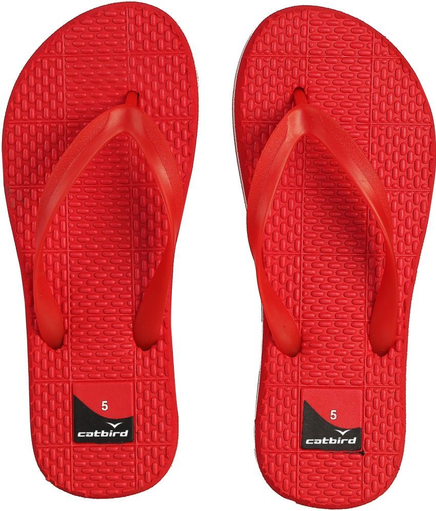     			Catbird Red Women's Massage Flip Flop