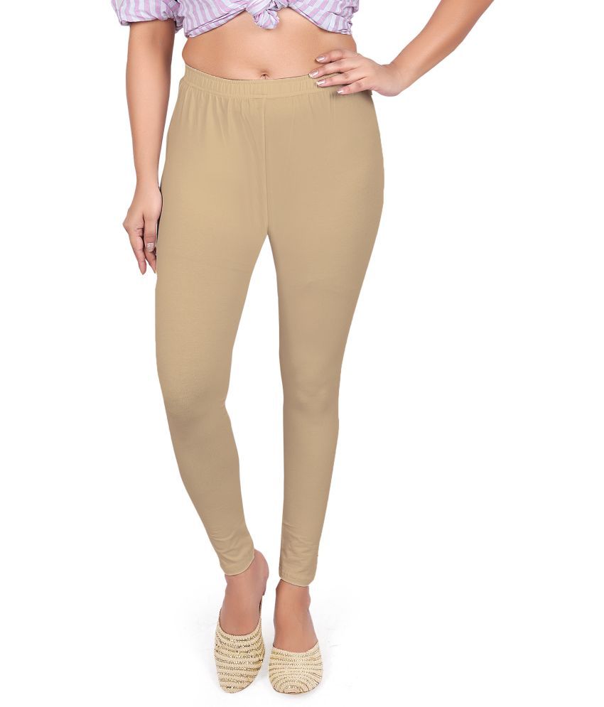     			Colorscube - Camel Lycra Women's Leggings ( Pack of 1 )