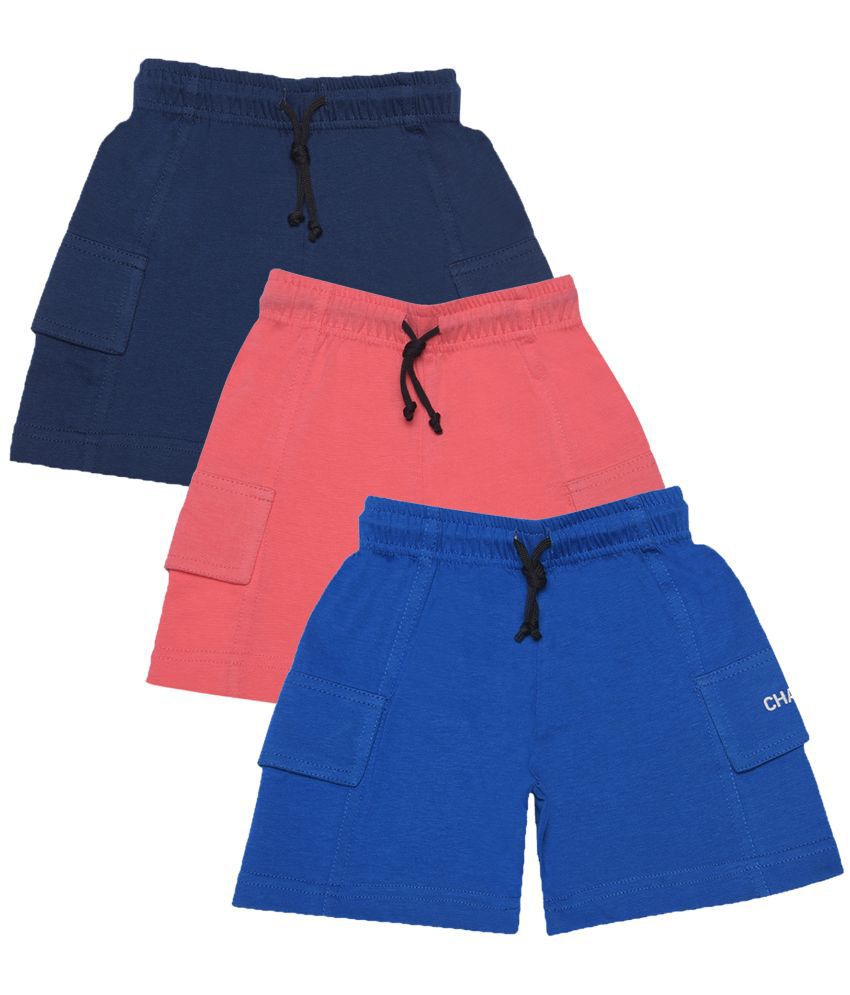     			Dollar Champion Kidswear - Multicolor Cotton Boys Bermudas ( Pack of 3 )