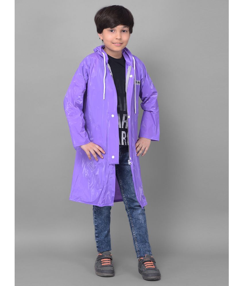     			Dollar Rainguard Kids' Full Sleeve Solid Long Raincoat With Adjustable Hood and Pocket