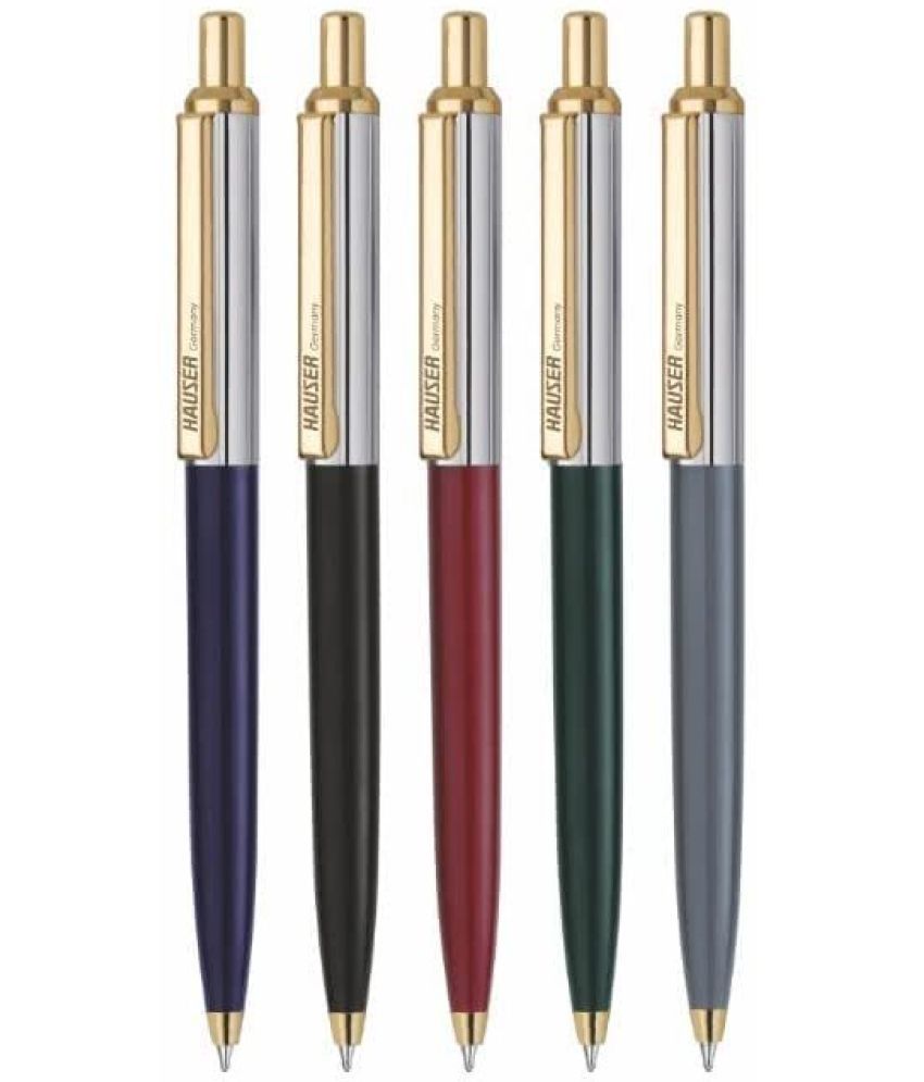     			Hauser Berlin Gold Ball Pen Pack Of 3