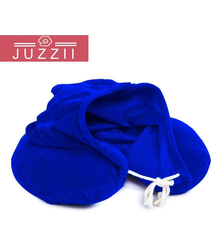     			JUZZII Blue Neck Pillow ( Pack of 1 )