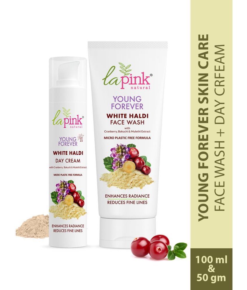     			La Pink Young Forever 2 Times Use Facial Kit For All Skin Type Fruit 100ml, 50g ( Pack of 2 )