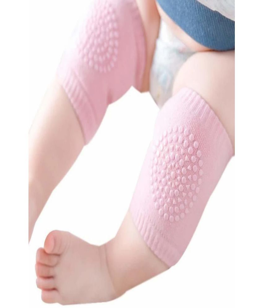     			Manogyam Multicolor Cotton Baby Knee Pad ( Pair of 1 )