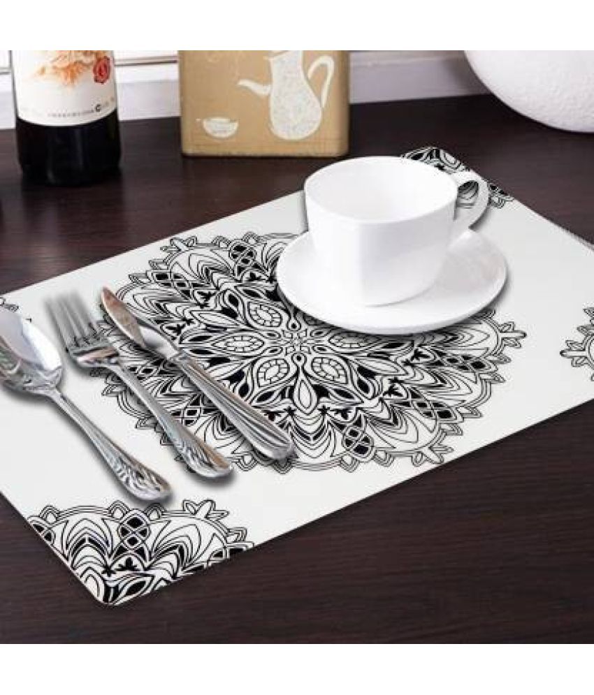     			Sanraksshan PVC Solid Rectangle Table Mats ( 40 cm x 32 cm ) Pack of 1 - Multi