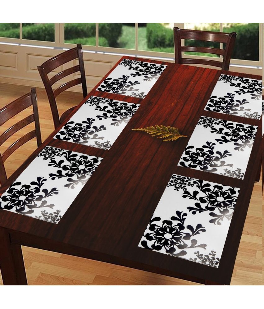     			Sanraksshan PVC Solid Rectangle Table Mats ( 40 cm x 32 cm ) Pack of 1 - Multi