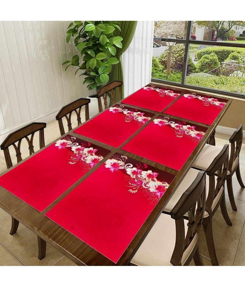     			Sanraksshan PVC Solid Rectangle Table Mats ( 40 cm x 32 cm ) Pack of 1 - Multi