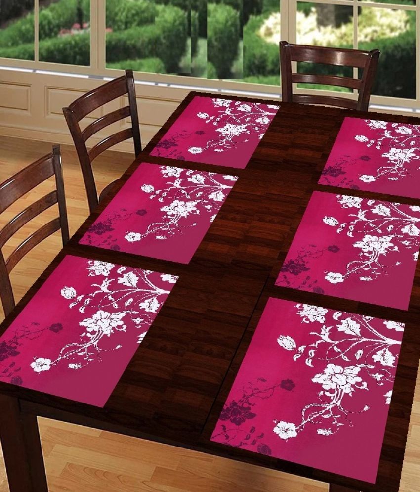     			Sanraksshan PVC Solid Rectangle Table Mats ( 40 cm x 32 cm ) Pack of 1 - Multi