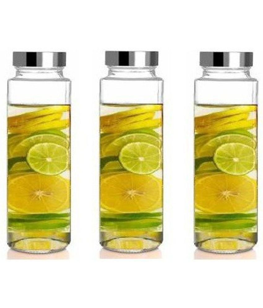     			Somil Glass Container Jar Glass Transparent Utility Container ( Set of 3 )