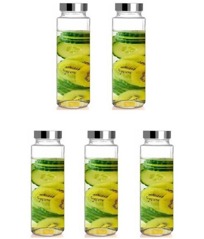     			Somil Glass Container Jar Glass Transparent Utility Container ( Set of 5 )