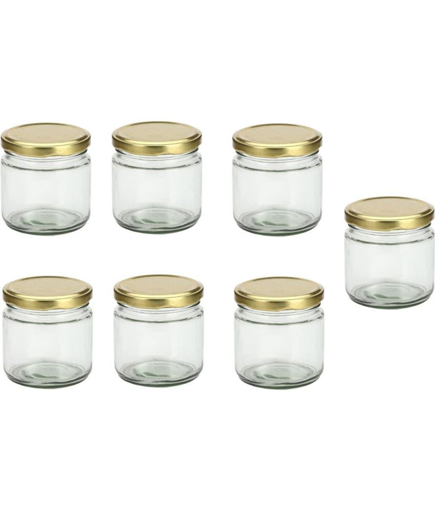     			Somil Glass Container Jar Glass Transparent Utility Container ( Set of 7 )