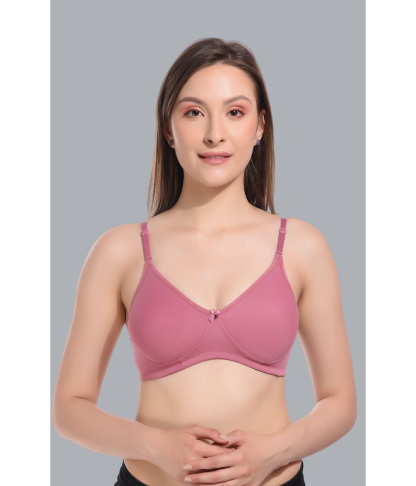     			Viral Girl Fluorescent Pink Cotton Lightly Padded Women's T-Shirt Bra ( Pack of 1 )