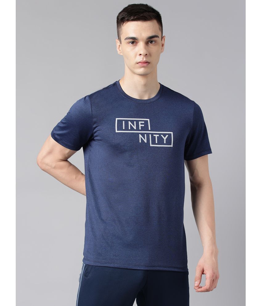     			Alcis Navy Blue Polyester Slim Fit Men's Sports T-Shirt ( Pack of 1 )