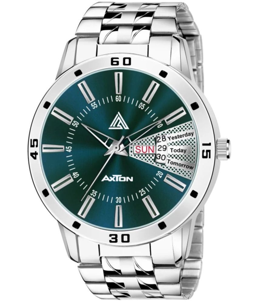     			Axton Silver Stainless Steel Analog Men's Watch
