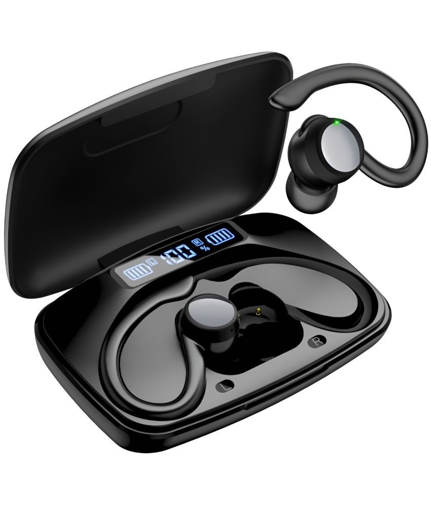     			COREGENIX HOOK Bluetooth True Wireless (TWS) In Ear 40 Hours Playback Comfirtable in ear fit IPX5(Splash & Sweat Proof) Black