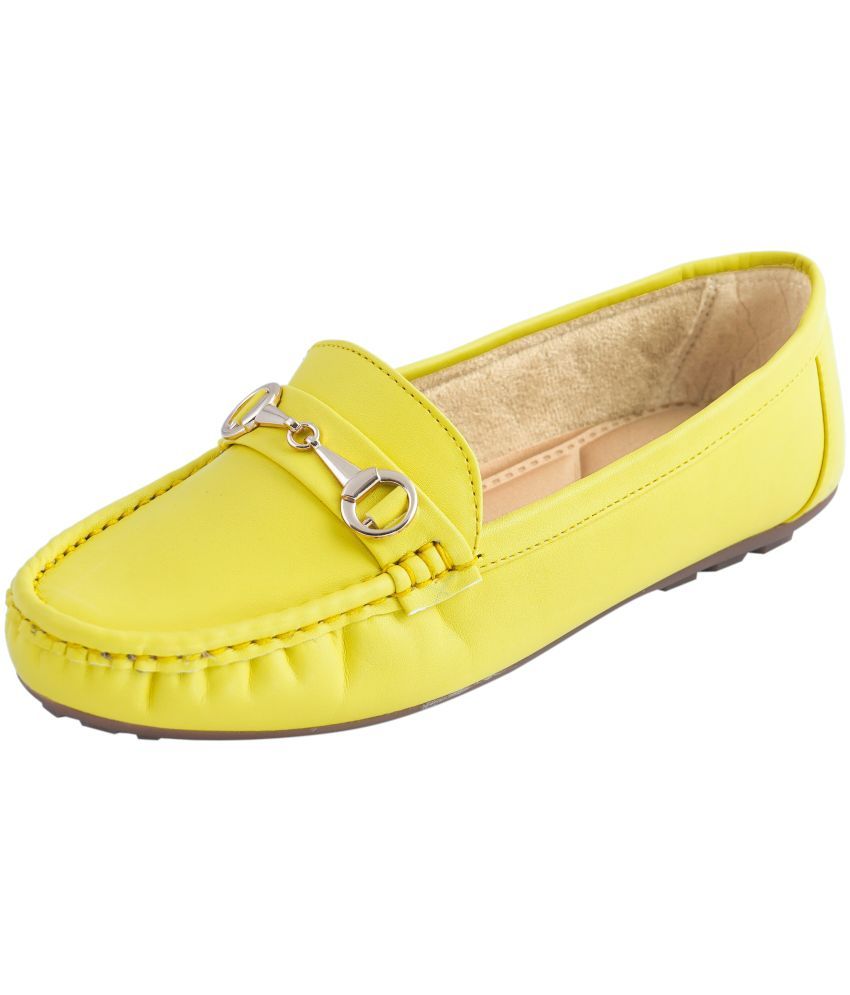     			Catbird Yellow Women's Loafers