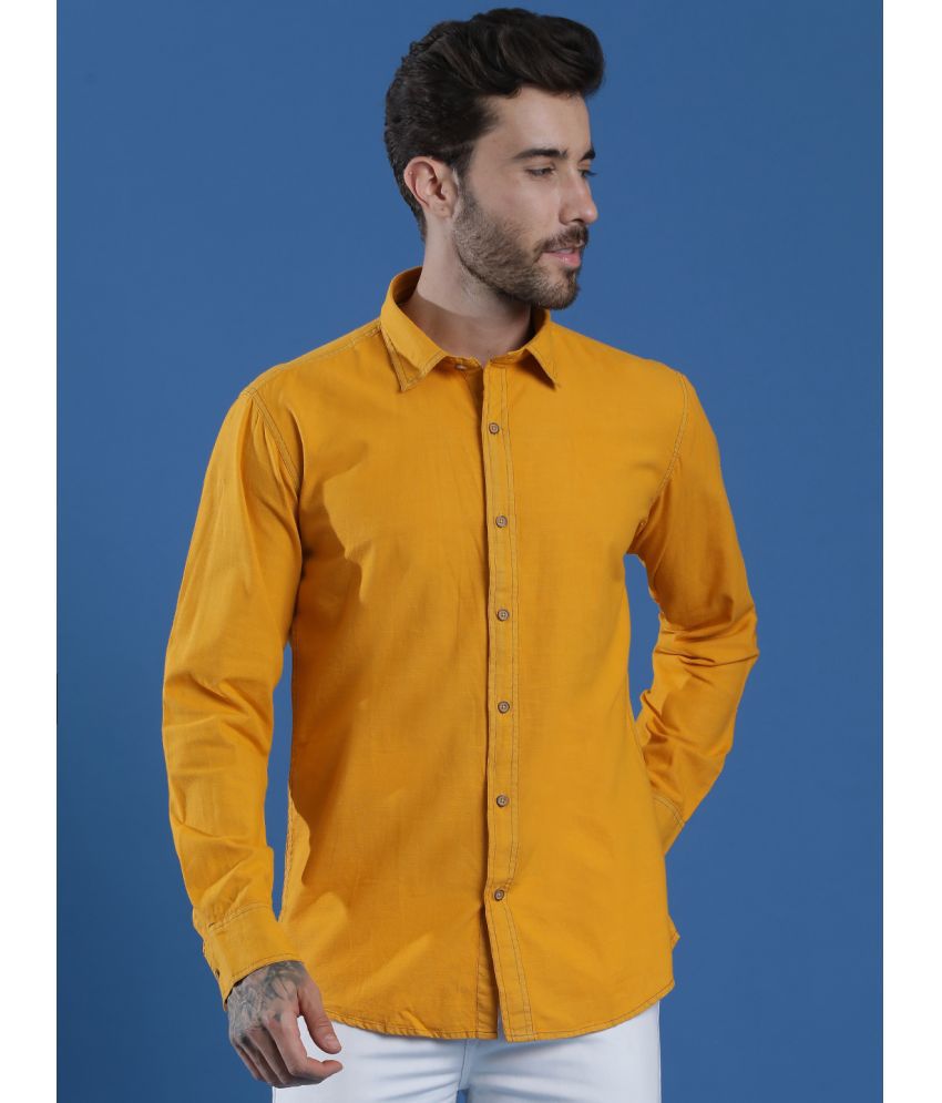     			EPPE Denim Regular Fit Solids Full Sleeves Men's Casual Shirt - Orange ( Pack of 1 )