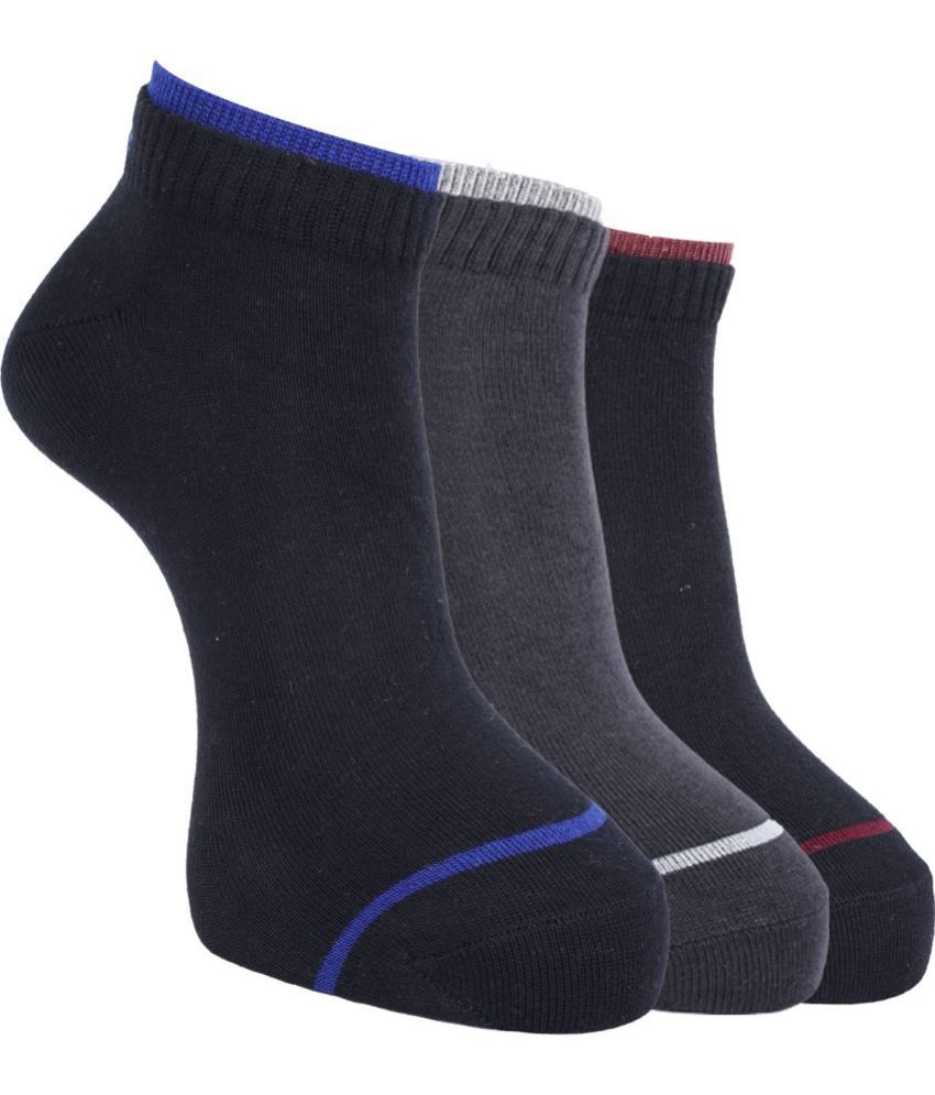     			Force NXT Cotton Blend Men's Striped Multicolor Low Cut Socks ( Pack of 3 )