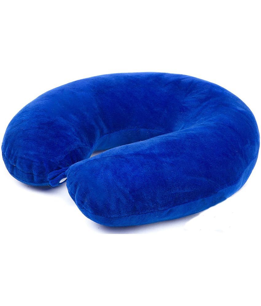     			JUZZII Blue Neck Pillow ( Pack of 1 )