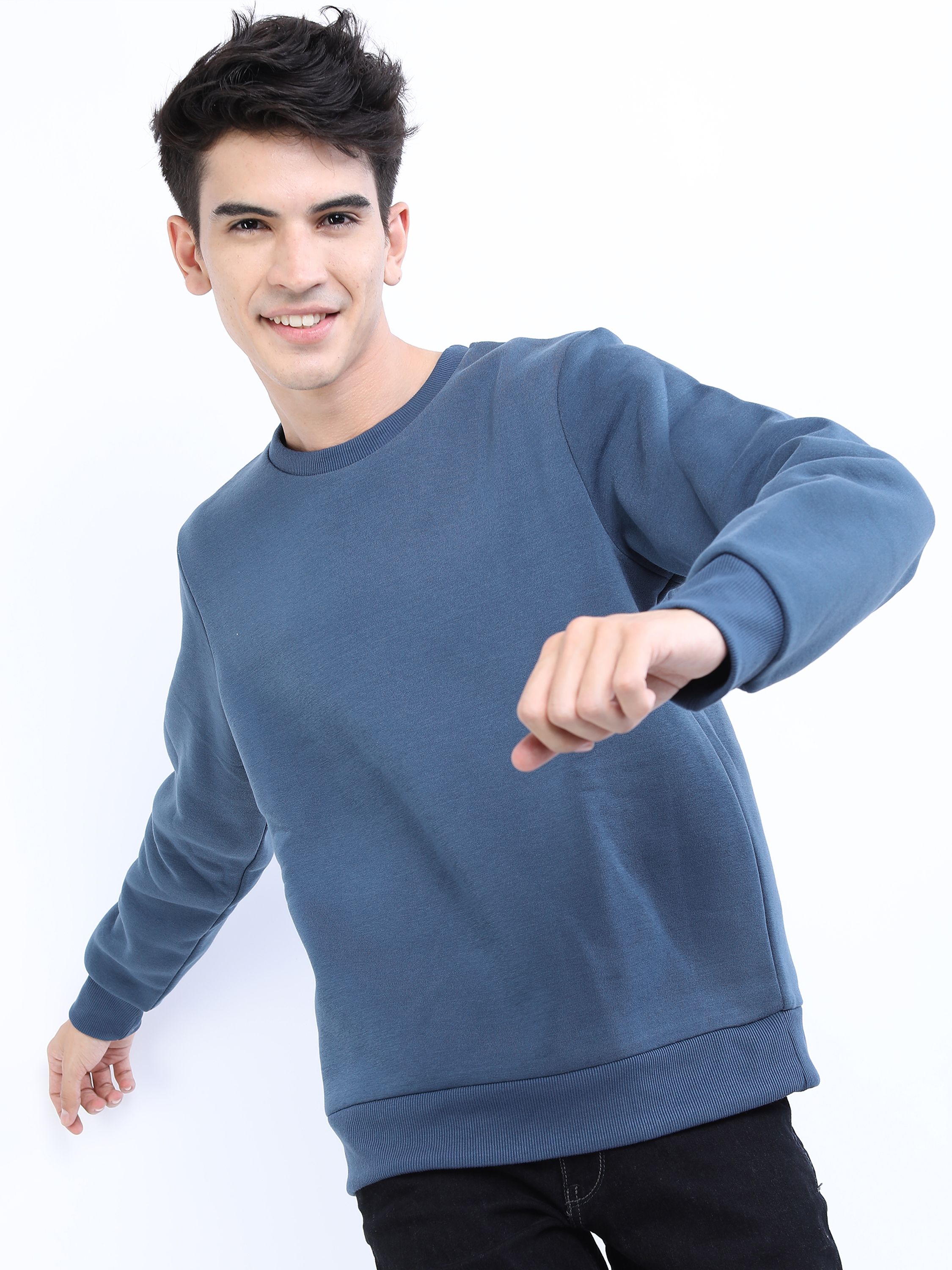     			Ketch Polyester Round Neck Men's Sweatshirt - Blue ( Pack of 1 )