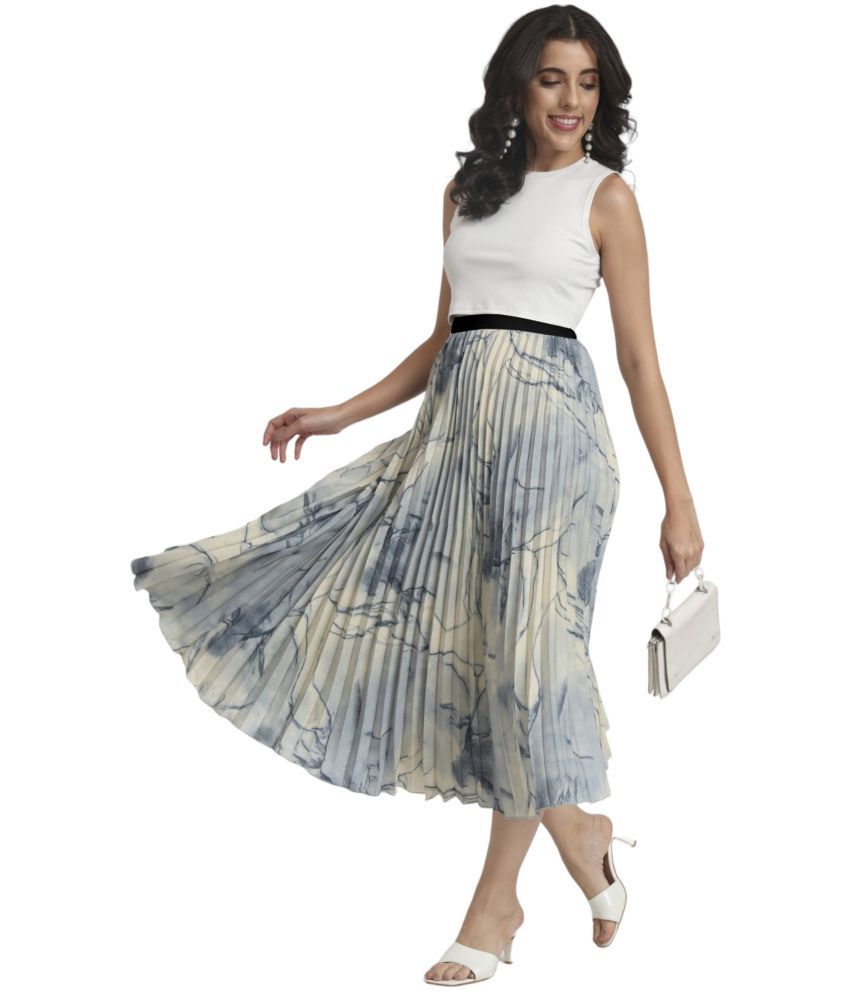     			Krunal Raiyani White Polyester Women's A-Line Skirt ( Pack of 1 )