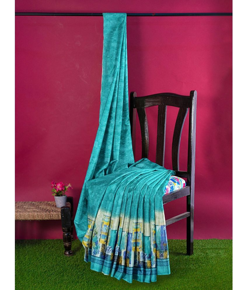     			Saadhvi Cotton Silk Applique Saree Without Blouse Piece - Gold ( Pack of 1 )