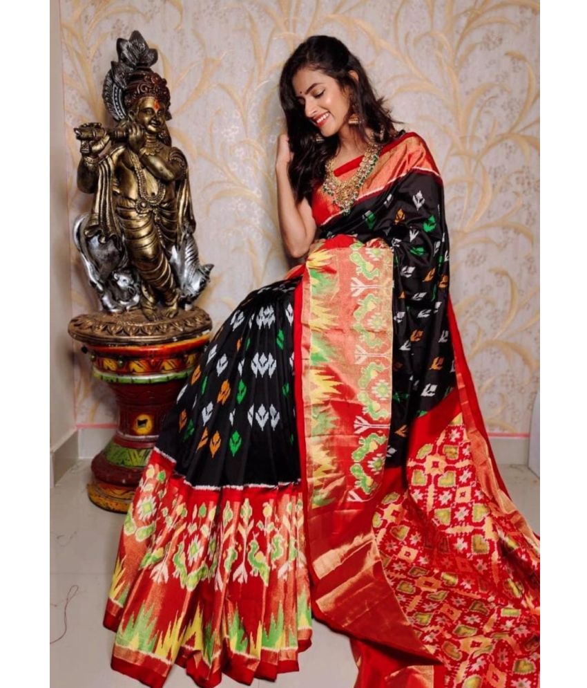     			Saadhvi Cotton Silk Printed Saree With Blouse Piece - Multicolor ( Pack of 1 )