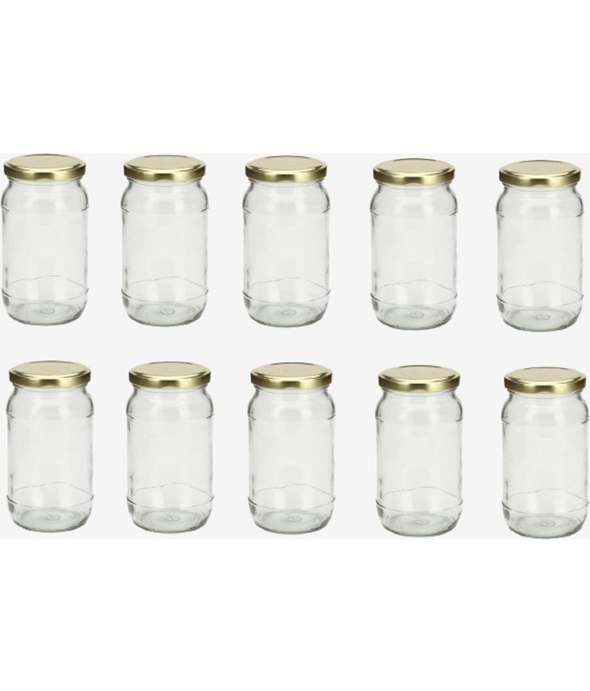     			Somil Glass Container Jar Glass Transparent Utility Container ( Set of 10 )