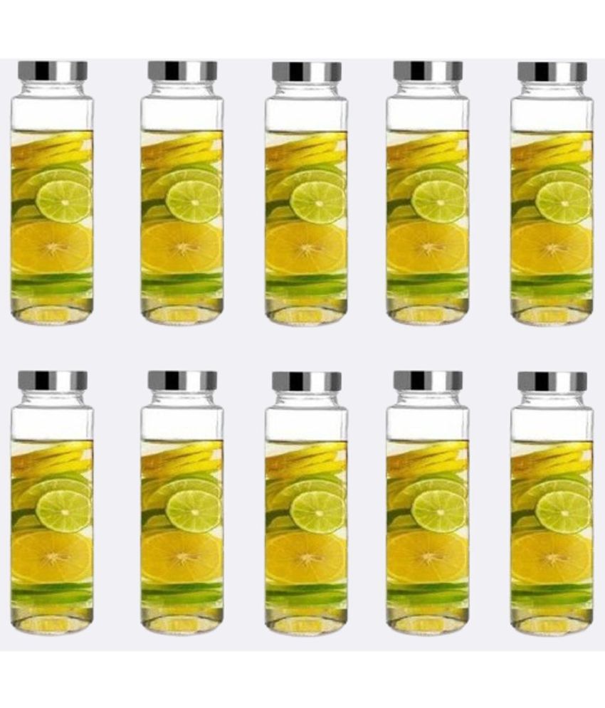     			Somil Glass Container Jar Glass Transparent Utility Container ( Set of 10 )